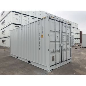 20ft High Cube Side Opening Shipping Container With Cargo Doors Industrial