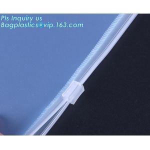 waterproof vinyl clear plastic zipper garment bag, clear vinyl a3 / a4 / a5