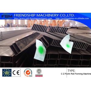Automatic PLC Control System C Z Purlin Roll Forming Machine For Roofing Sheet