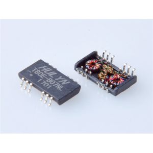 Cheap 10/100 Base-T Quad port SMD LAN Magnetic Transformer,12PIN for sale