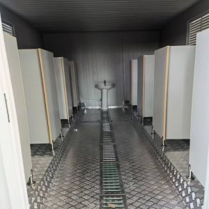 Breathable Container House for Easy Install Mobile Public Restroom at Constructi