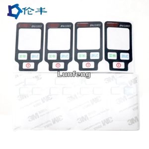Custom PET PC PVC Membrane Graphic Overlay Panel For Alcohol Tester