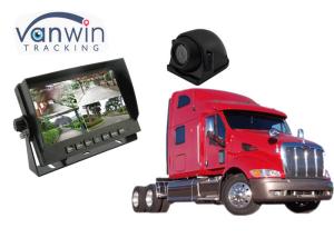 Cheap Quad Split Car TFT LCD Monitor 4 Channels With Built - In DVR Video Recording for sale