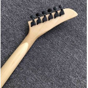 Top Quality 6 Strings Bones Black Skull Electric Guitar