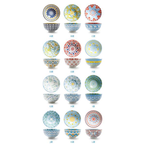 Colorful Soup Ceramic Bowl , Porcelain Bowl Microwave Safe With Custom Logo