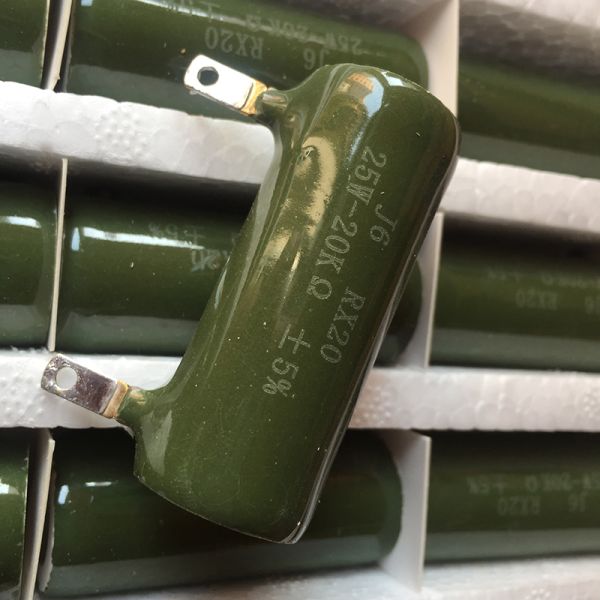 BONENS RX20 Glazed Ceramic Wirewound Resistor 10W-200W Power with 5% Tolerance and 200PPM/℃ Temperature Coefficient