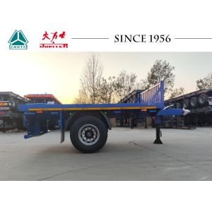 One Axle Flatbed Trailer With Front Wall One-Axle Full Trailer Draw Trailer