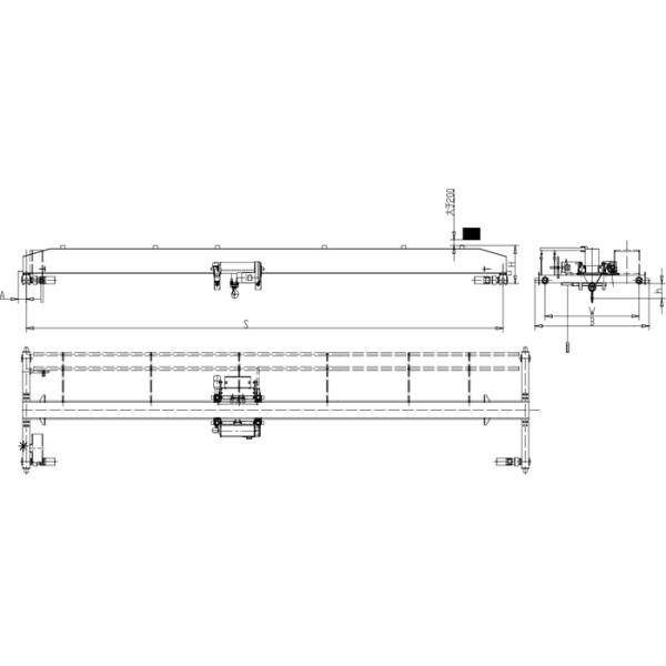 KSL European Single Girder Workshop Overhead Crane Electric Traveling