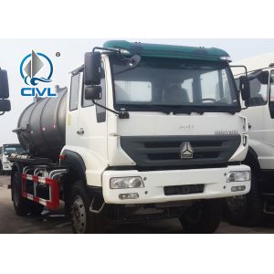 China new HOWO 4x2 8M3 Vacuum Sewage Suction Tanker Truck For Sale 266hp engine on sale