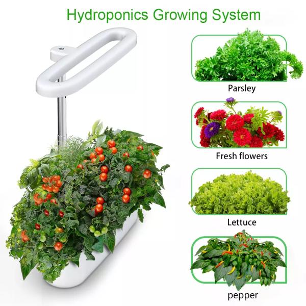 2.5L Herb Garden Light Kits NFT Channel Hydroponic Irrigation System 12W