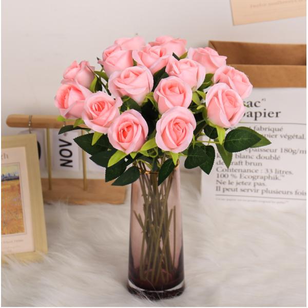Artificial snow mountain rose single red artificial flower wedding home Valentine's Day decoration tactile bouquet artificial flower