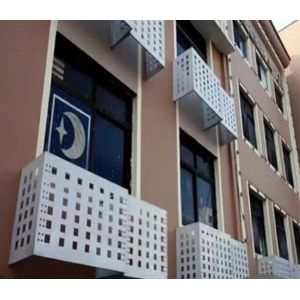 Customized Air Conditioner Outer Hood Aluminum Veneer Customized As Required