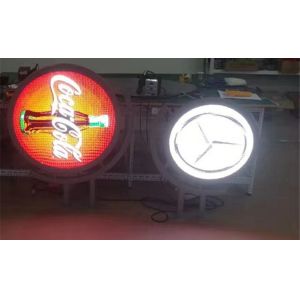 Cheap P3 Mirror round shape wall mounted led display screen for advertising billboard for sale