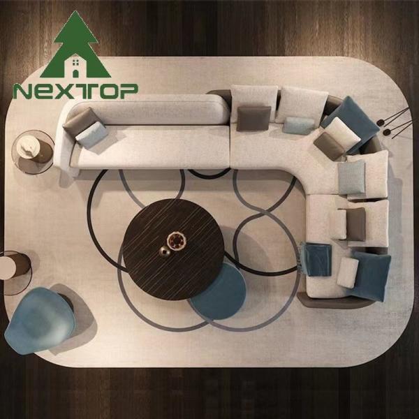 Quality One-Stop Solution fabric Sofa Design Italian Art Design Living Room Corner Set wholesale