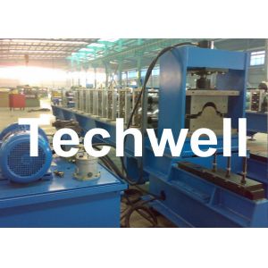 China 7.5 Kw Tile Roof Ridge Cap Roll Forming Machine With 0.3 - 0.7mm Material Thickness on sale