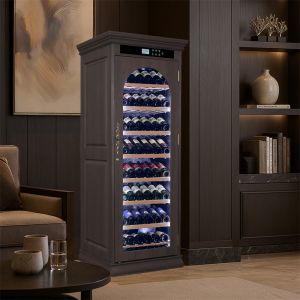 Large Capacity Wooden Kitchen Wine Cooler Cabinet with Adjustable Shelves and