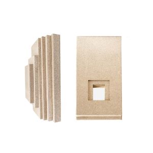 Fire Resistant Refractory Insulation Board Rectangle Lightweight
