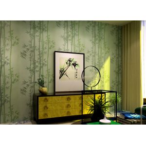 Wet Embossing Moisture - Proof Non woven Wallpaper With Bamboo Pattern