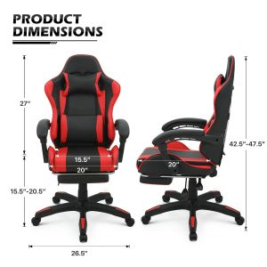 Modern Design Fabric Lumbar Support Ergonomic Computer Racing Chair with