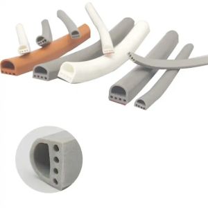 High Temperature Silicone Seal Strip E Shape for Company Door Soundproof and