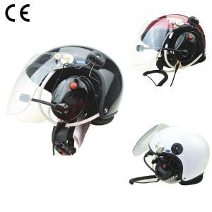 Noise cancel Powered paragliding helmet White PPG helmet EN966 Paramotor helmet