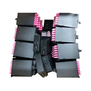 12 / 24 Core Multimode OM3 OM4 MPO MTP Cassettes Male To LC Duplex Fiber