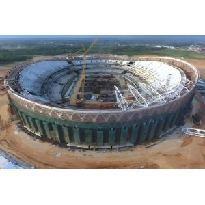 OEM Steel Structure Building Dome Roof For Multi-Function Hall Or Stadium Gym