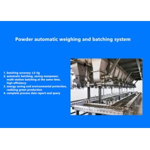 Automatic Powder Feeding Batching Mixing Line Batch Weighing Machine For Cement