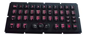 Cheap Silicone Rubber Ruggedized Keyboard with Hula Pointer Backlight for sale