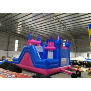 Disney Pink Princess Inflatable Bouncers With Slide 3 Years Warranty