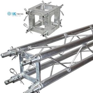 290mm 400mm Aluminum Alloy Square Truss 3 Ways Corner Junction Box with