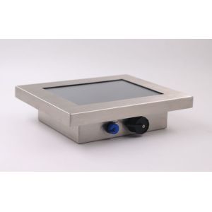 harsh environment 27inch Stainless Steel LCD PCAP 10 Point Touch display AR/AG