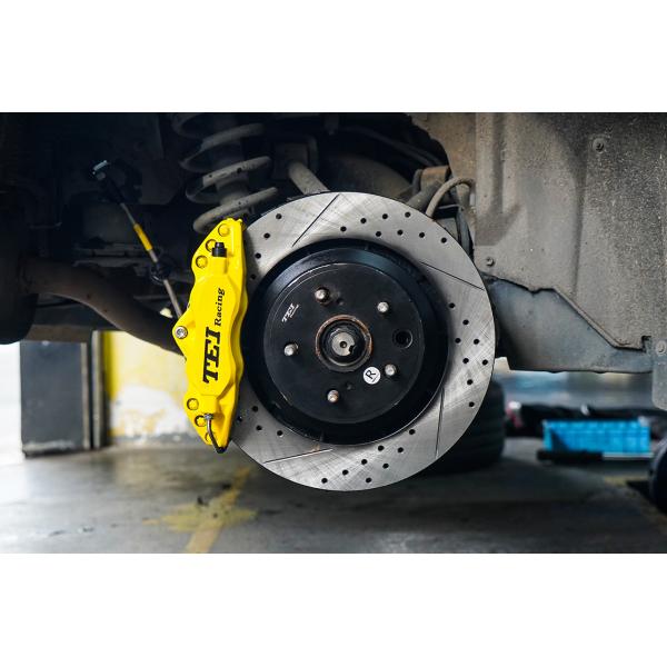 BBK For Toyota Mark X Instlled Big Brake Kit Front P60S Forged 6 Piston Calipers