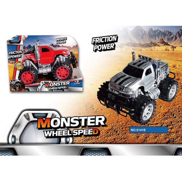 Quality Friction Powered Push And Go Toy Pickup Truck Big Wheel Multi Colored 24 CM wholesale