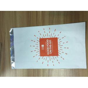 China Kraft Paper Lined Foil Inside Roast Chicken Packaging Bags Customized Design on sale