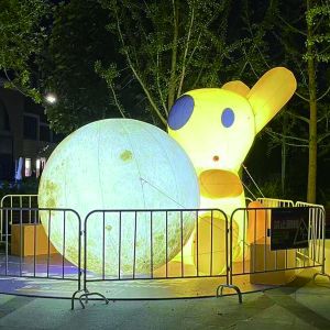 Inflatable moon inflatable decorations inflatable balloon with LED lighting