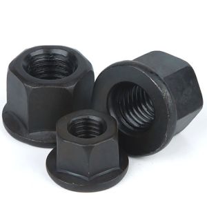 Grade 10 Black Oxide Coating Large Hexagon Flange Nuts