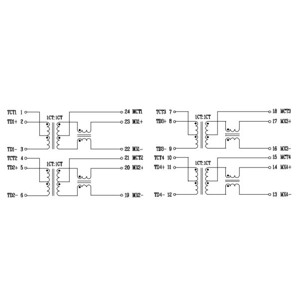 GST5009 LF Equivalent 1000 BASE - T Gigabit MAGNETICS Pin to Pin LP82440NL