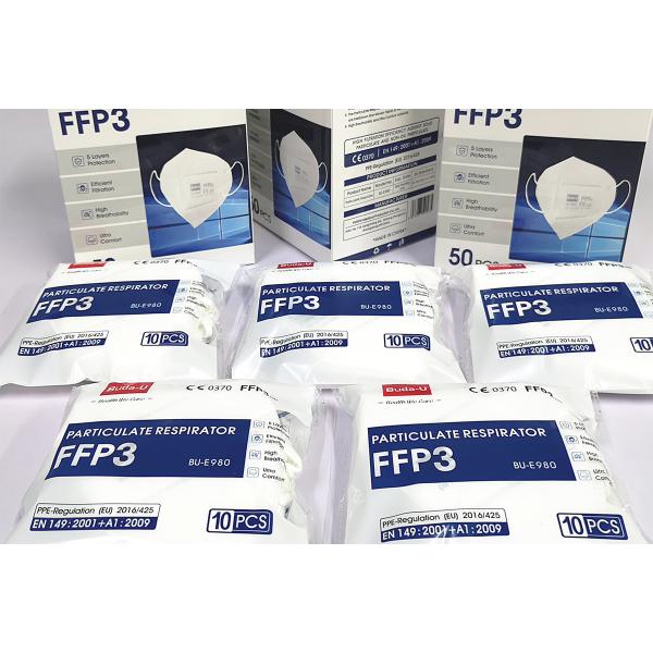 FFP3 Particle Filtering Half Mask , Breathable FFP3 Particulate Respirator ,