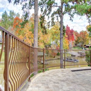 Aluminum Pool Balustrade With Aluminum Slat Gate Courtyard Stype