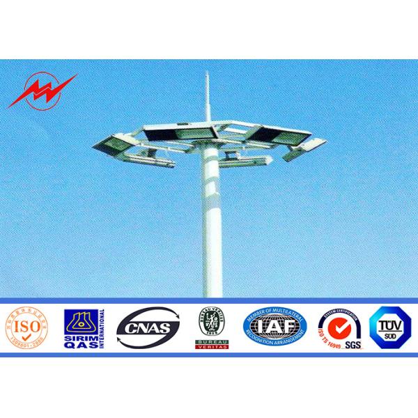 Quality Octagonal Stadium Football High Mast Tower Light Pole Custom 30M For Seaport wholesale