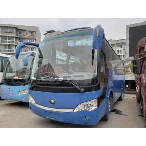 ZK6938H9 Blue Used Yutong Buses 39 Seats Used Journey Bus 2010 YEAR Great