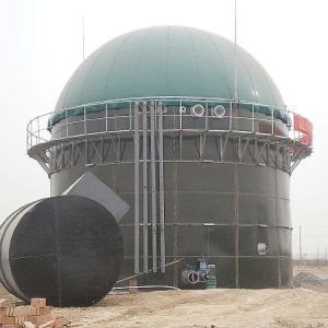 Dual Membrane Biogas Balloon Mounted On Digester For Wastewater Treatment
