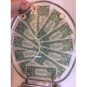 US COIN DESIGN polyresin toilet seat,REAL US DALLARS,with ZINC ALLOY HINGE,round