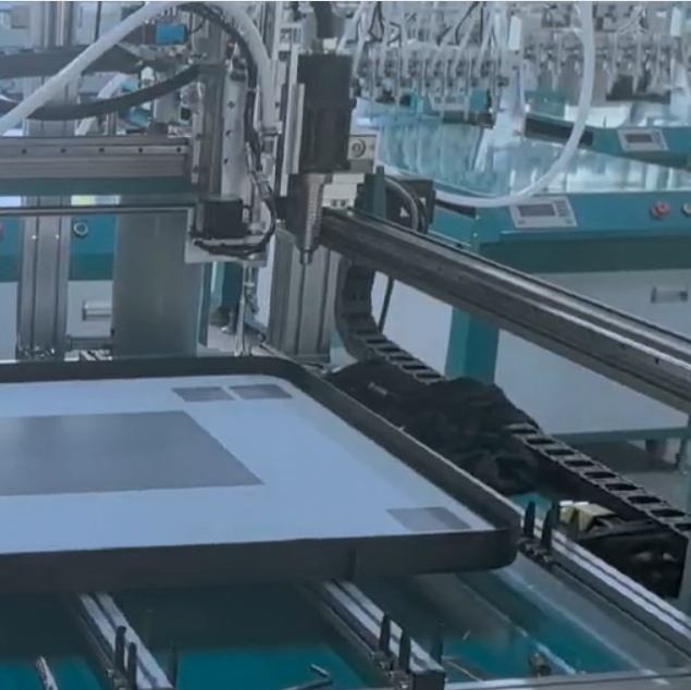 High-Speed Multi-Material Adhesive Applicator for LED Mirror Frames