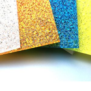 Fire Resistant PC Solid Sheet Building Plastic PC Embossed Sheet