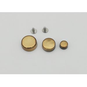 Round Golden Decorative Rivets For Metal , Elegant Style Pop Rivet Kit