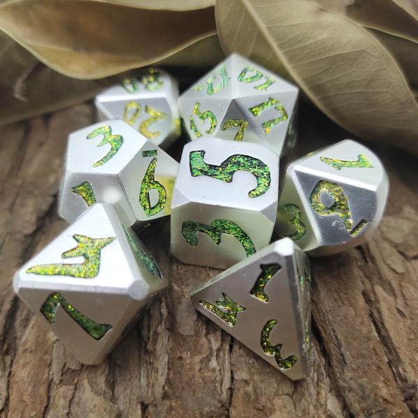 Quality Polyhedral Dice Polished Luxury Metal Handmade DND Sharp Mini wholesale