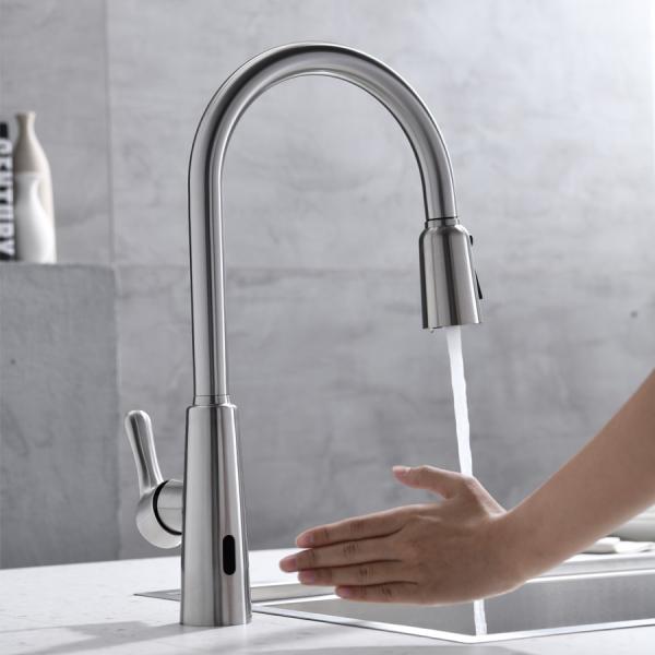 Quality Infrared Sensor hands free kitchen sink faucet wholesale