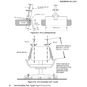Chair Armrest Durability Test Machine Electric Lift With PLC Ctronl